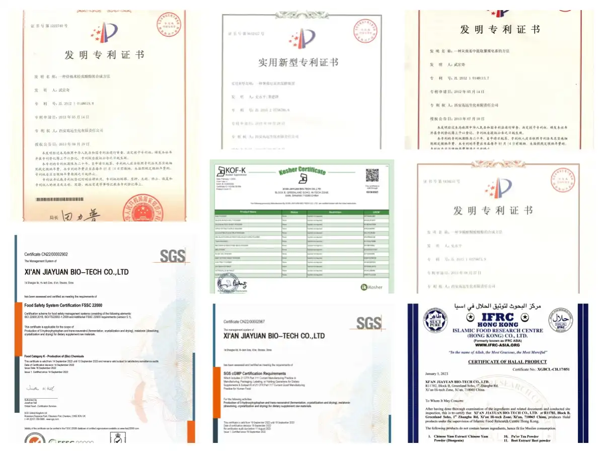 Certificates